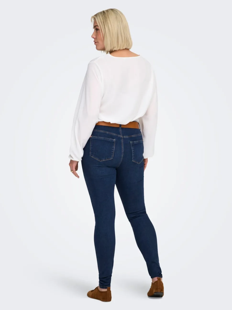 CARSALLY Medelhög midja Skinny Fit Jeans