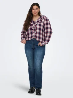 CARSALLY Medelhög midja Slim Fit Jeans