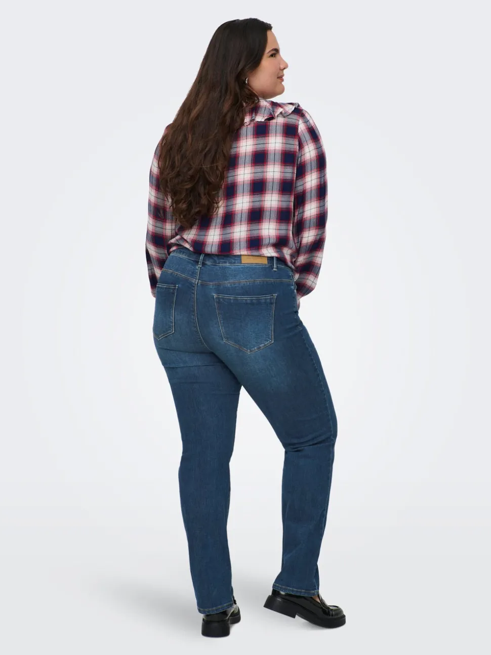 CARSALLY Medelhög midja Slim Fit Jeans