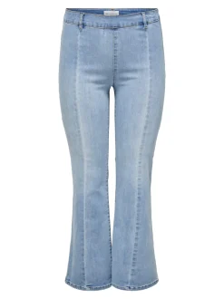 CARSALLY Medelhög midja Utsvängd passform Jeans