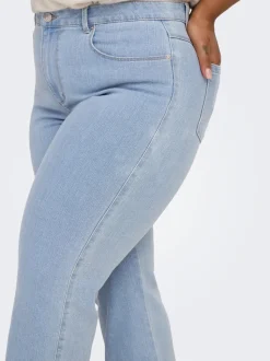 CARSNOW Hög midja Rak passform Jeans