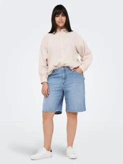 CARSONNY Hög midja Normal passform Denimshorts