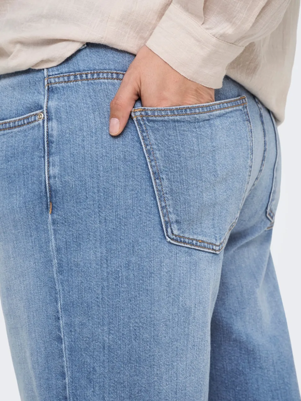 CARSONNY Hög midja Normal passform Denimshorts