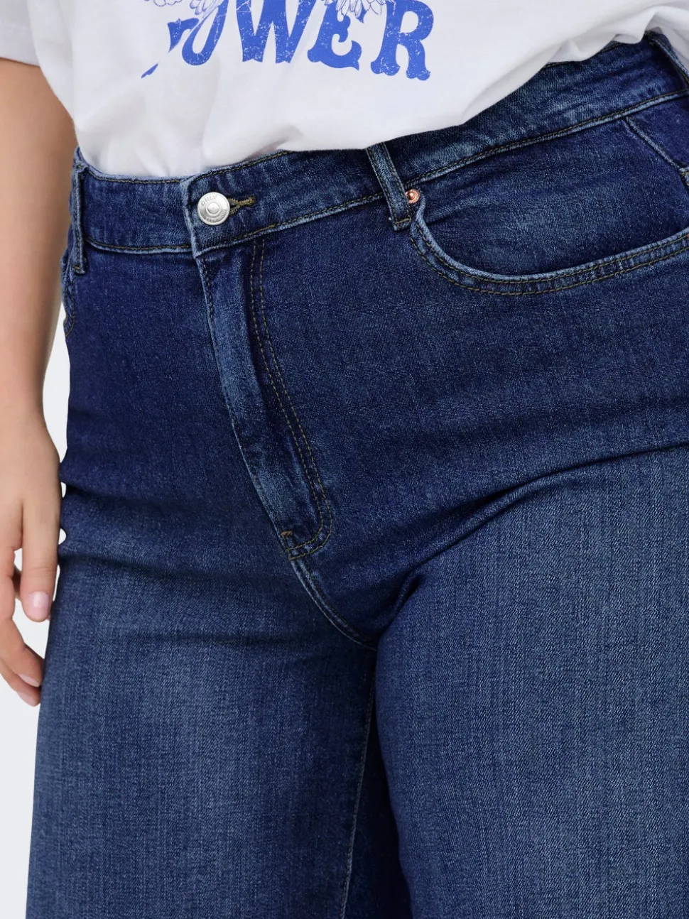 CARSONNY Hög midja Normal passform Denimshorts