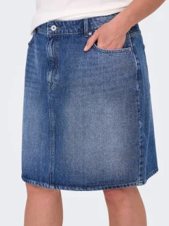 CARSTELLA Rhinestone Jeanskjol