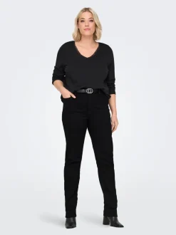 CARSUI Medelhög midja Slim Fit Jeans