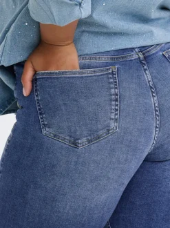 CARSUI Medelhög midja Slim Fit Jeans