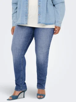 CARSUI Medelhög midja Slim Fit Jeans