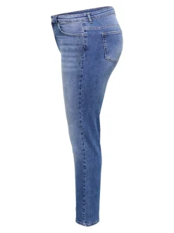 CARSUI Medelhög midja Slim Fit Jeans