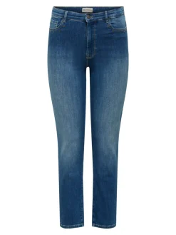 CARSUI Medelhög midja Slim Fit Ankellängd Jeans