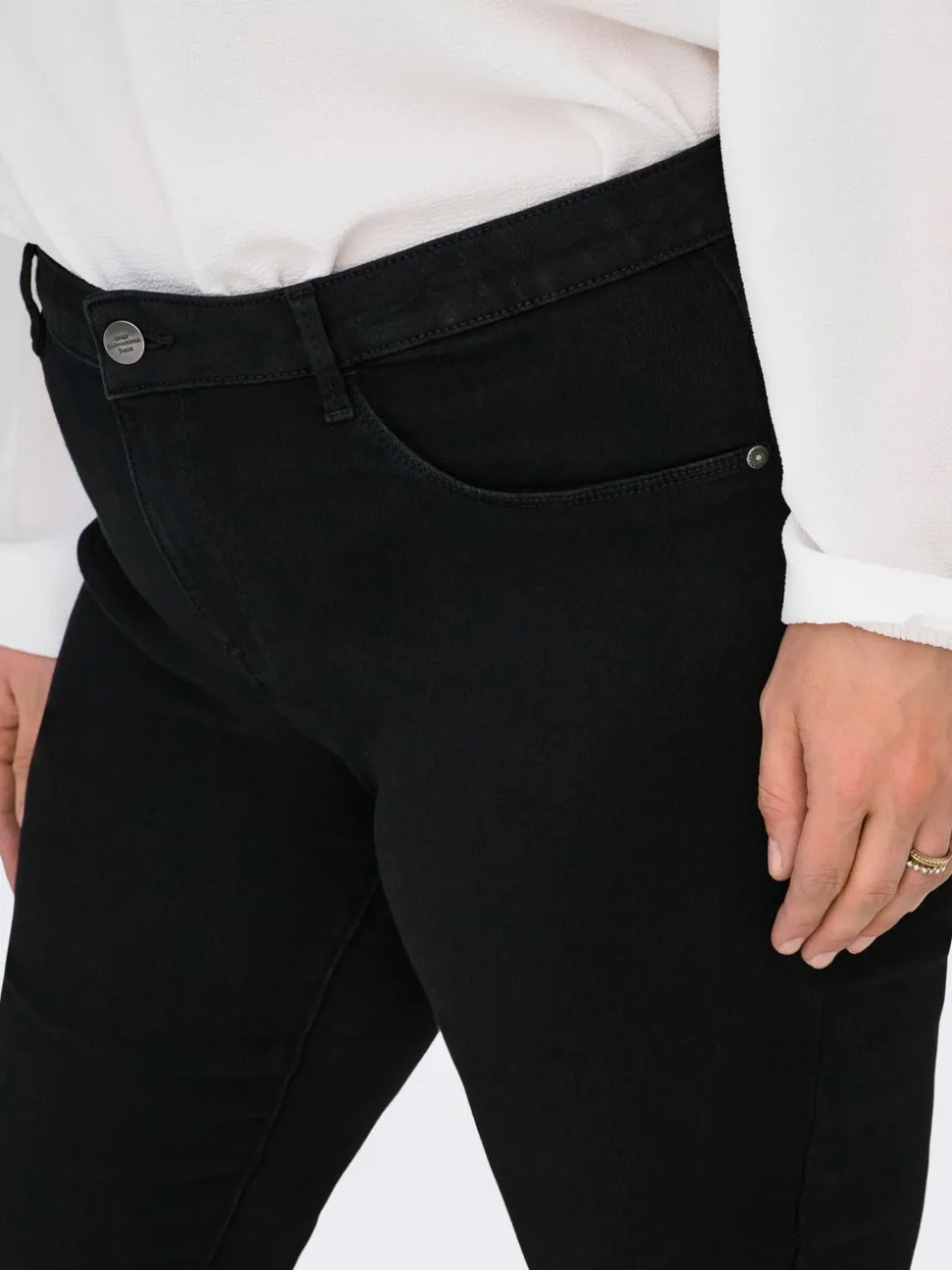 CARTHUNDER Medelhög midja Skinny Fit Jeans