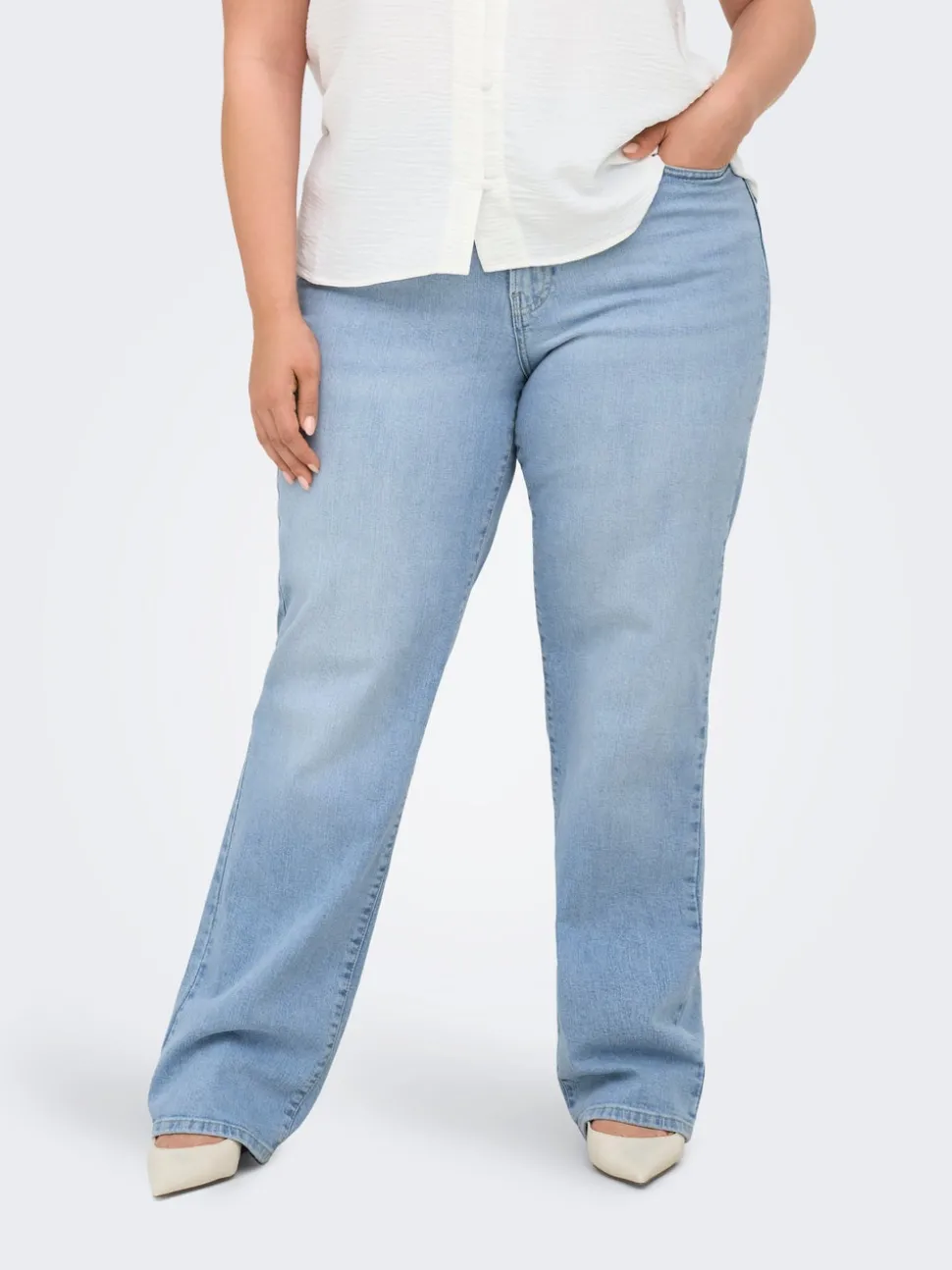 CARTOKYO Hög midja Rak passform Jeans