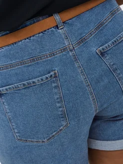 CARVEGA Hög midja Normal passform Denimshorts
