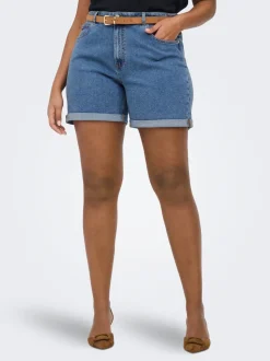 CARVEGA Hög midja Normal passform Denimshorts