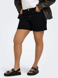 CARVEGA Hög midja Normal passform Denimshorts