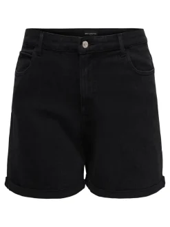 CARVEGA Hög midja Normal passform Denimshorts