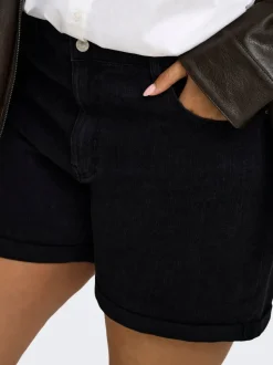 CARVEGA Hög midja Normal passform Denimshorts