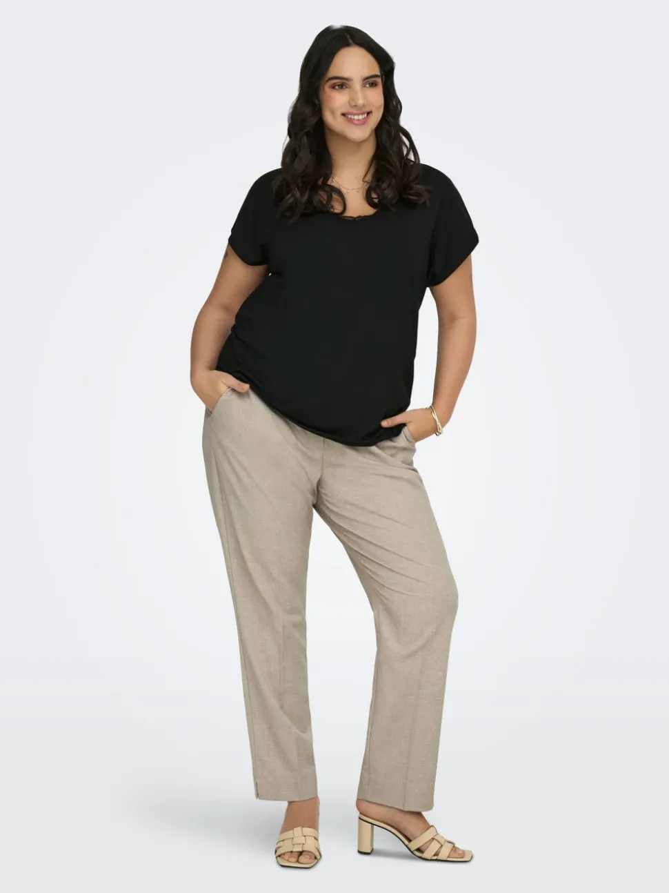 CARVERONICA-ELLY Slim Fit Byxor