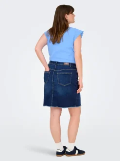 CARWILLY Denim Jeanskjol Midikjol