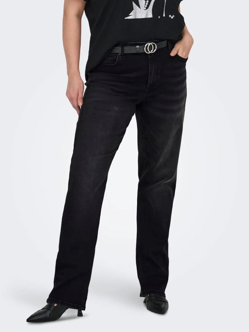 CARWILLY Hög midja Rak passform Jeans
