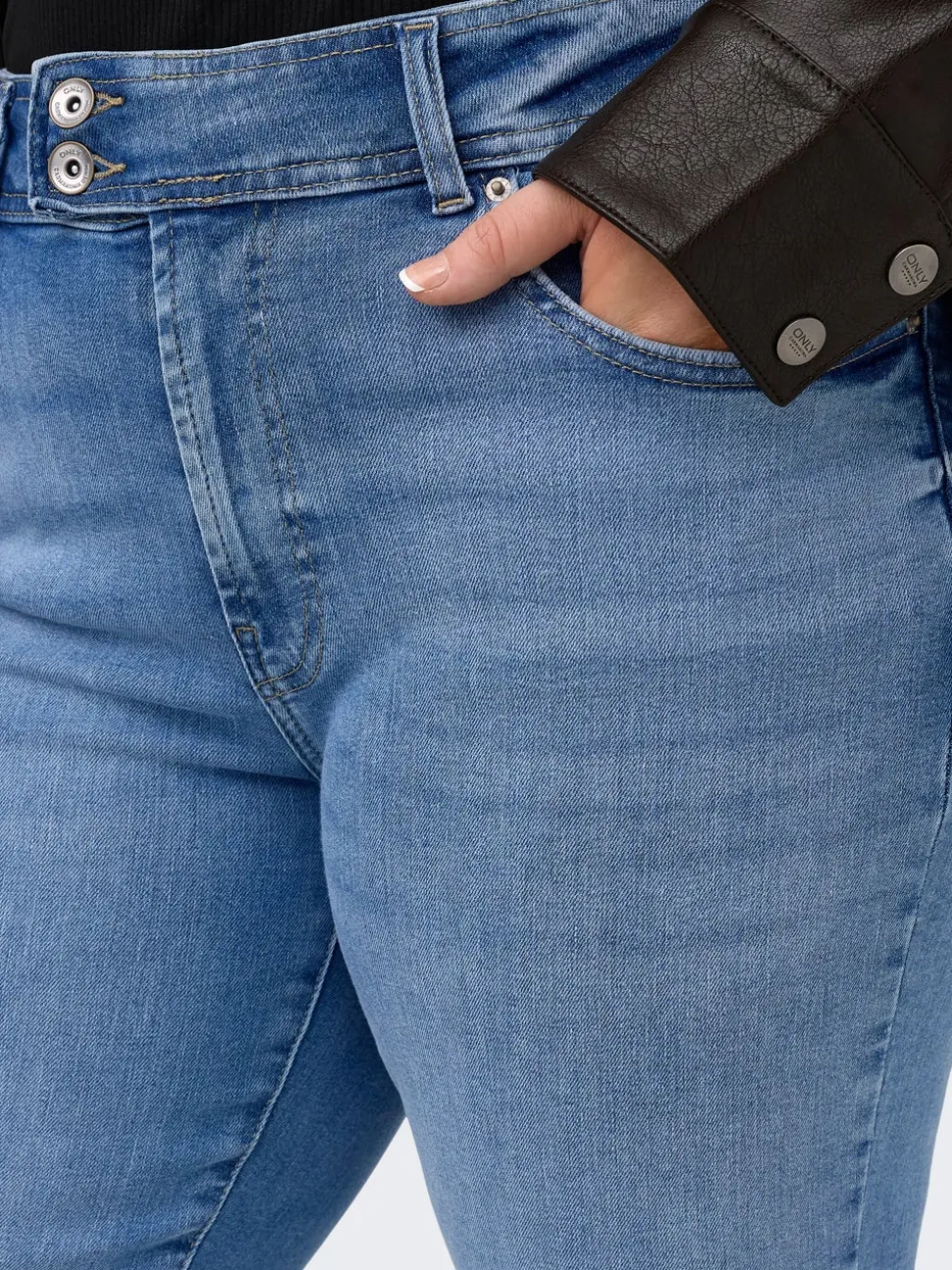 CARWILLY Hög midja Utsvängd passform Jeans