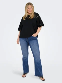 CARWILLY Hög midja Utsvängd passform Jeans