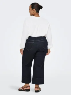 CARWILLY Hög midja Vida ben Beskuren Jeans