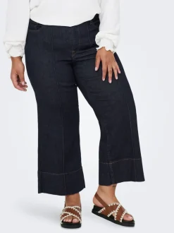 CARWILLY Hög midja Vida ben Beskuren Jeans