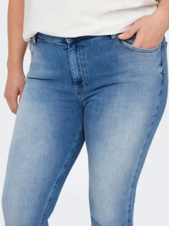 CARWILLY Medelhög midja capri Skinny Fit Jeans