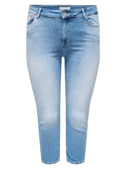 CARWILLY Medelhög midja capri Skinny Fit Jeans