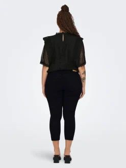 CARWILLY Medelhög midja capri Skinny Fit Jeans