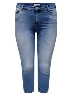 CARWILLY Medelhög midja capri Skinny Fit Jeans