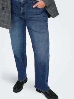 CARWILLY Medelhög midja Rak passform Jeans