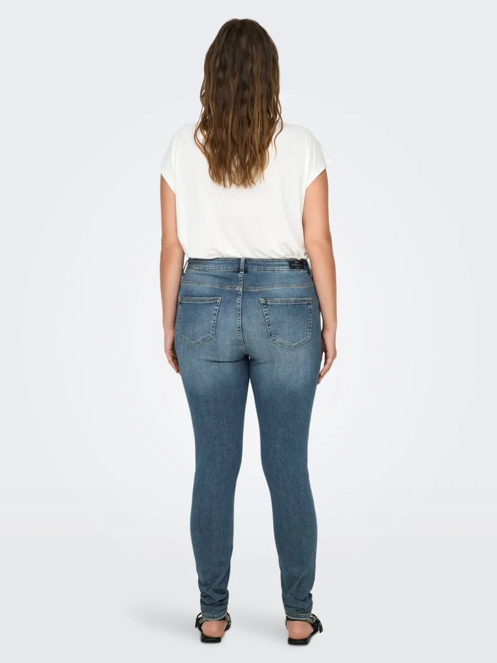 CARWILLY Medelhög midja Skinny Fit Jeans