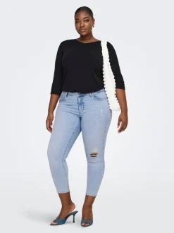 CARWILLY Medelhög midja Skinny Fit Ankellängd Jeans