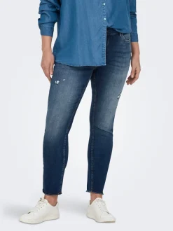 CARWILLY Medelhög midja Skinny Fit Ankellängd Jeans