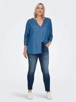 CARWILLY Medelhög midja Skinny Fit Ankellängd Jeans