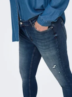 CARWILLY Medelhög midja Skinny Fit Ankellängd Jeans