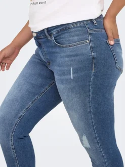 CARWILLY Medelhög midja Skinny Fit Ankellängd Jeans