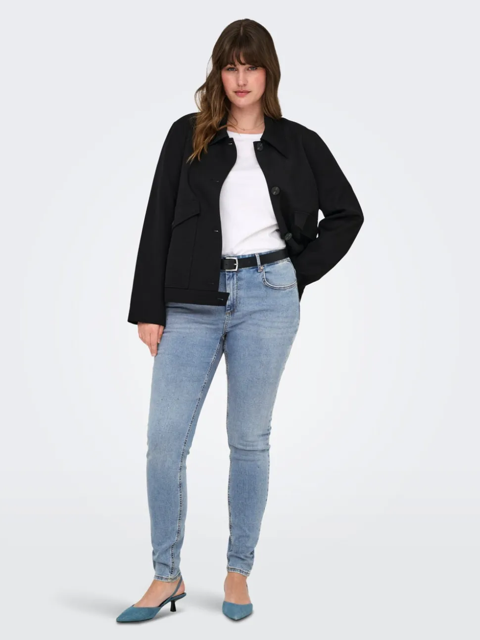 CARWILLY Medelhög midja Skinny Fit Jeans