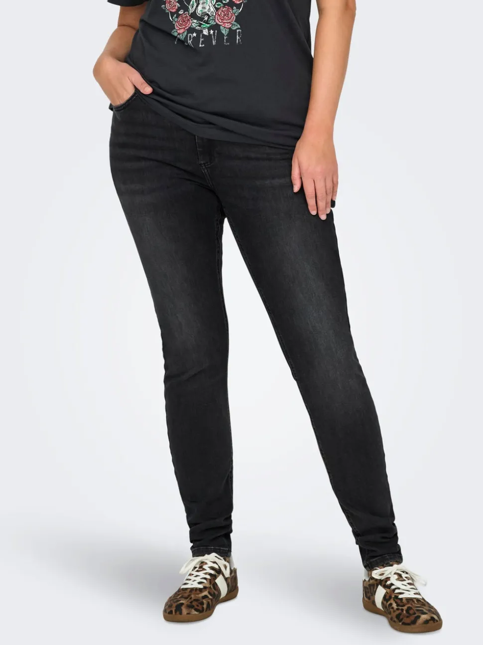 CARWILLY Medelhög midja Skinny Fit Jeans