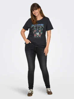 CARWILLY Medelhög midja Skinny Fit Jeans