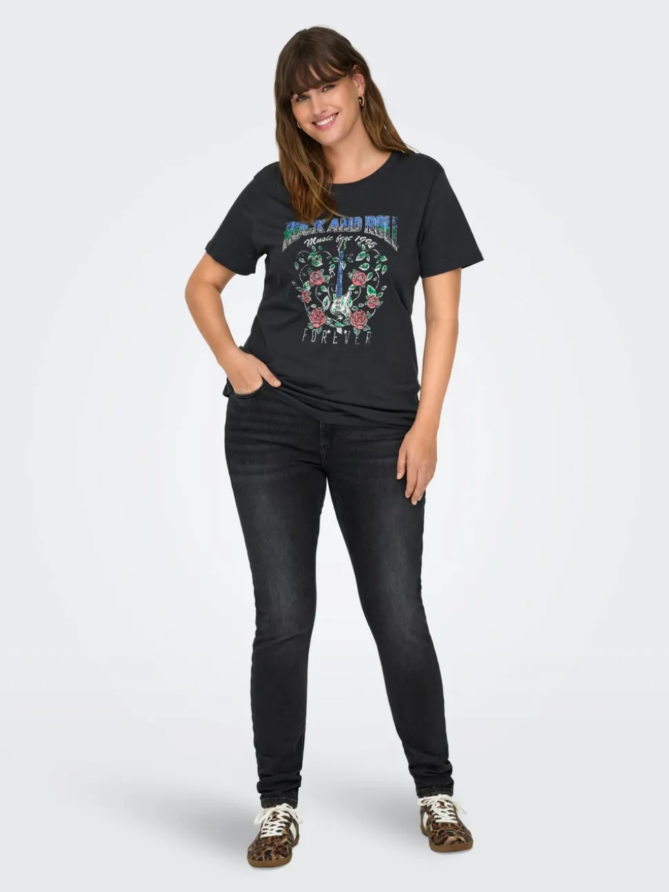 CARWILLY Medelhög midja Skinny Fit Jeans