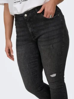 CARWILLY Medelhög midja Skinny Fit Ankellängd Jeans