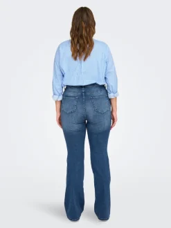 CARWILLY Medelhög midja Utsvängd passform Jeans
