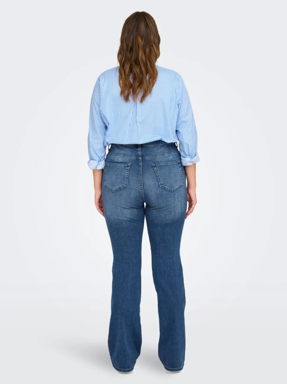 CARWILLY Medelhög midja Utsvängd passform Jeans