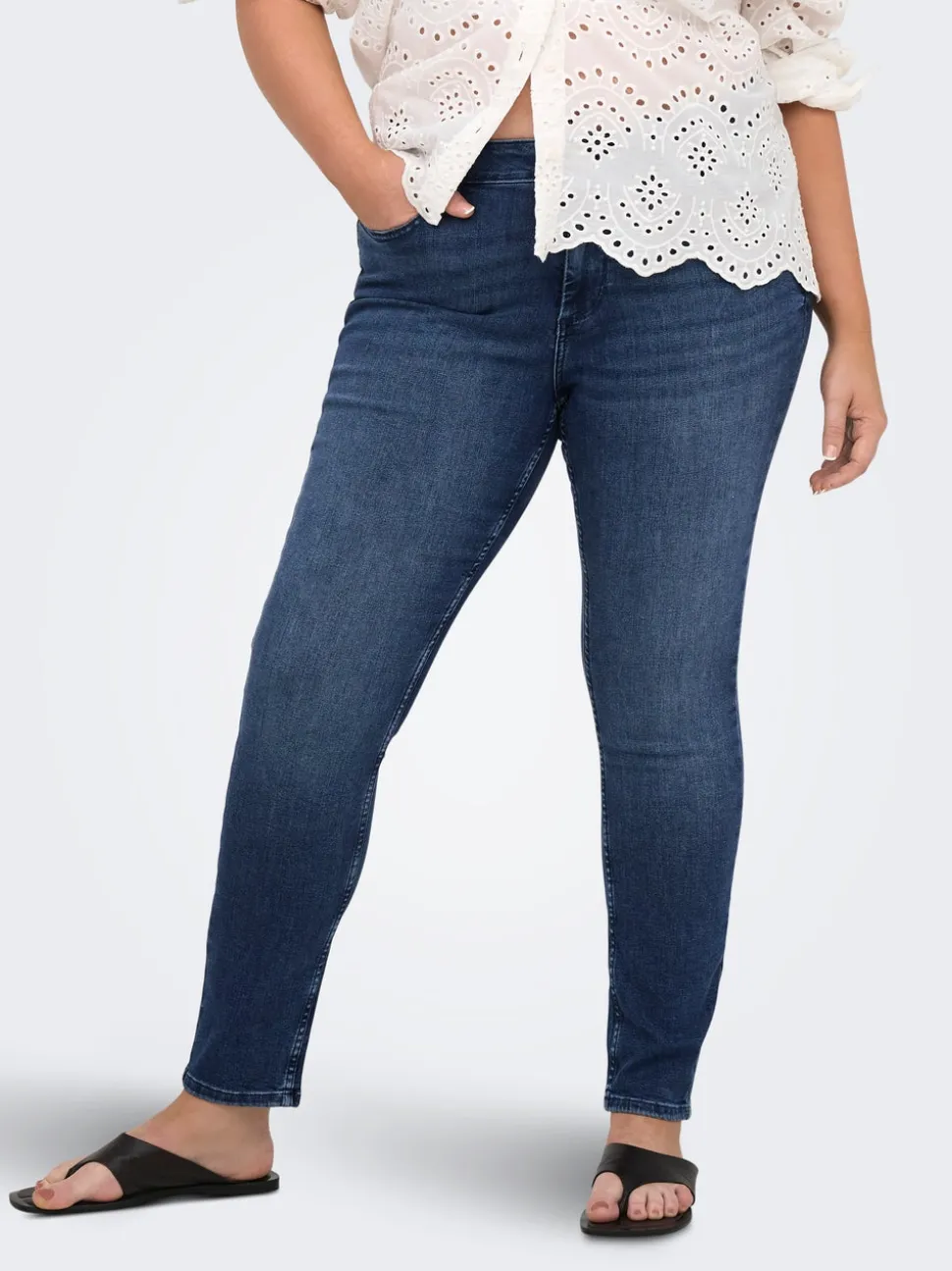 CARWILLY Skinny Fit Ankellängd Jeans