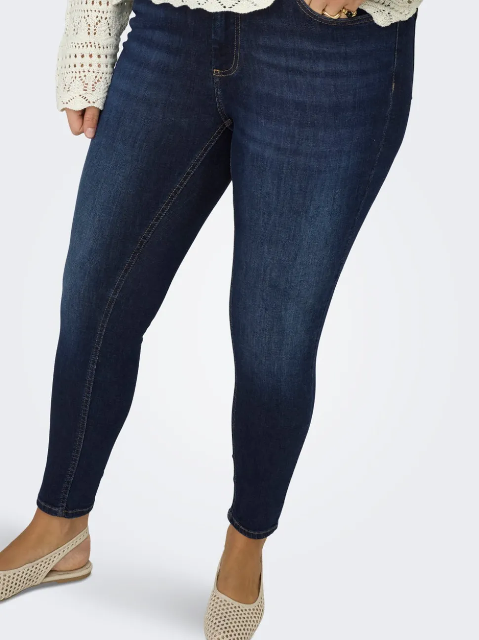 CARWILLY Skinny Fit Ankellängd Jeans