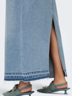JDYBELLA Denim Jeanskjol Lång kjol