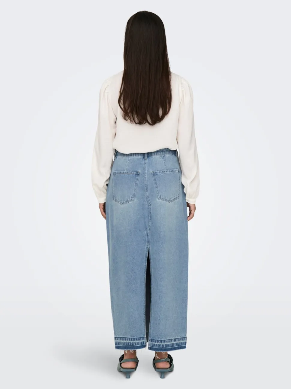 JDYBELLA Denim Jeanskjol Lång kjol